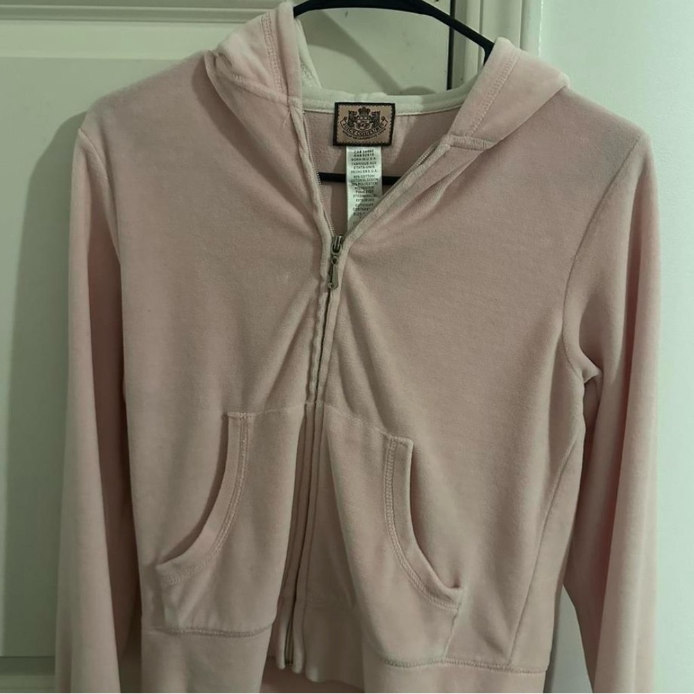 Juicy Couture Light Pink Velour Hoodie